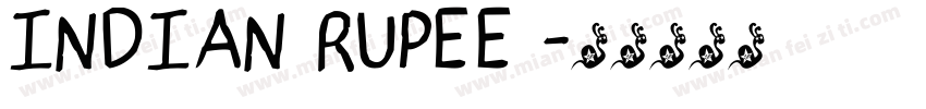 Indian Rupee 字体转换